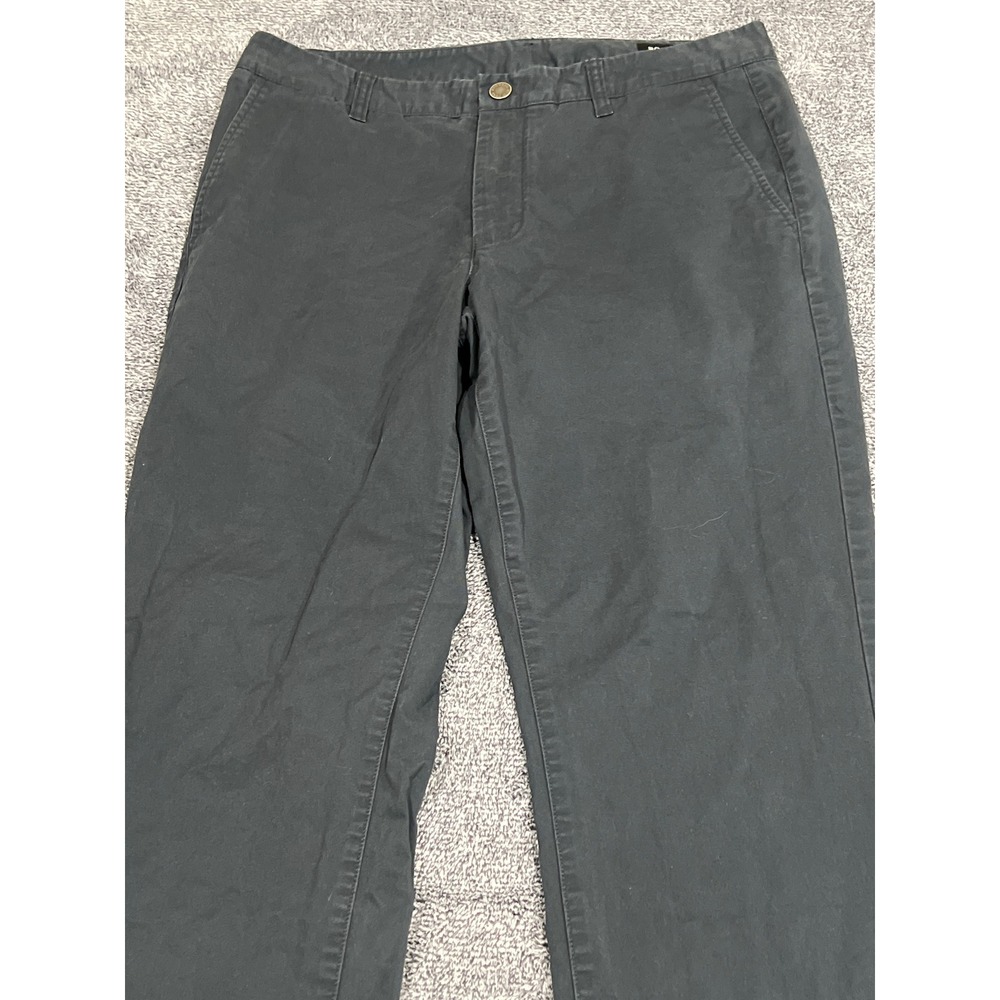 Bonobos Mens Chinos Charcoal Gray Stretch Cotton Pants 34x36 Paisley Lining